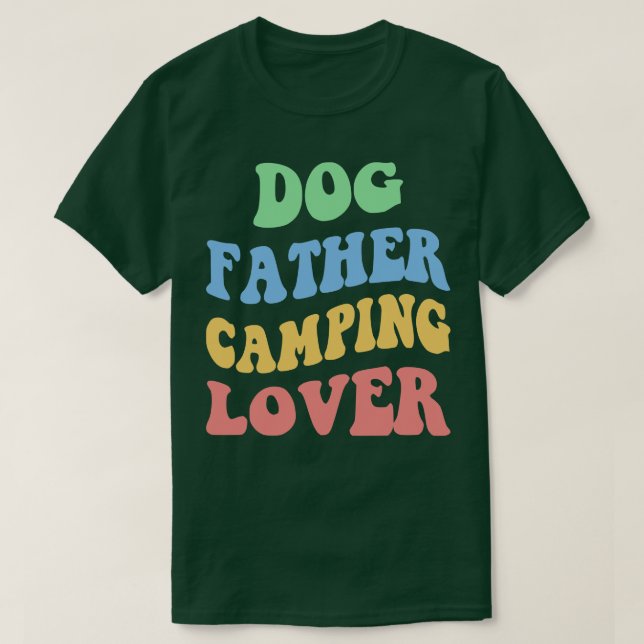 Hund Vater Camping Lover IV T-Shirt (Design vorne)