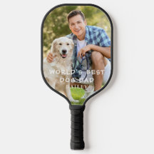 Hund Vater Foto Pickleball Paddle