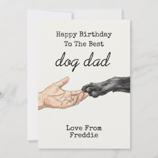 Hund Vater Geburtstag | Benutzerdefinierter Geburt Einladung