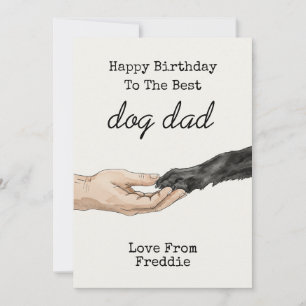 Hund Vater Geburtstag Funny Dog Lover Geschenk f Einladung