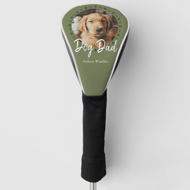 Hund Vater Haustier Foto Golf Headcover (Vorderseite)