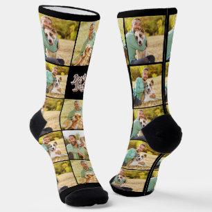 Hund Vater Retro Novelty Foto Socken