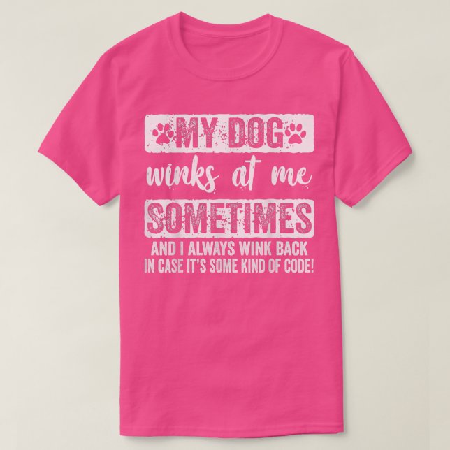 Hund verdutzt mich manchmal. T-Shirt (Design vorne)