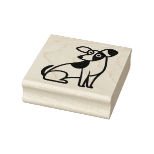 Hund verwirrt gummistempel