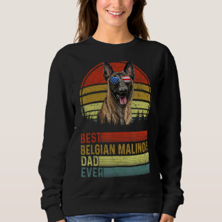 Hund Vintag Beste belgische Malinois Vater je Vate Sweatshirt
