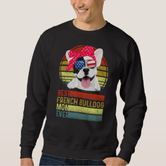 Hund Vintag beste Französisch Bulldog Mama je Mutt Sweatshirt