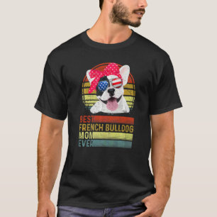 Hund Vintag beste Französisch Bulldog Mama je Mutt T-Shirt