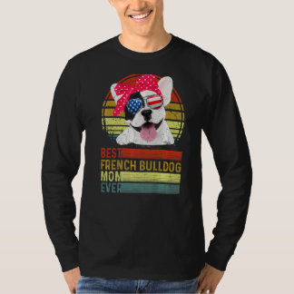 Hund Vintag beste Französisch Bulldog Mama je Mutt T-Shirt