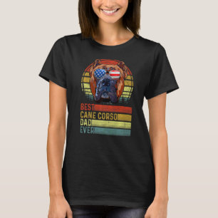 Hund Vintag bester Cane Corso Vater je Vater Tag P T-Shirt