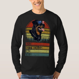 Hund Vintag Bester Rottweiler Vater je Vater Tag P T-Shirt