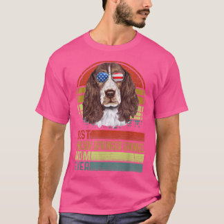 Hund Vintage Beste English Springer Spaniel Mutter T-Shirt