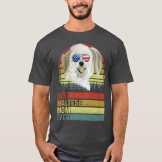 Hund Vintage Beste Malteser-Mutter Aller Zeiten Mu T-Shirt