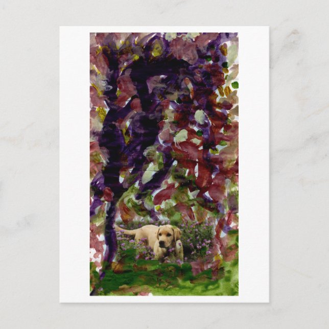 Hund von einem anderen Ort aus Postkarte (Vorderseite)