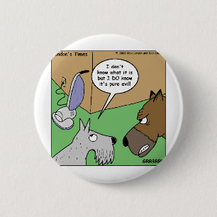 Hund VS. Staubsauger Lustige Geschenke & Sammlerst Button