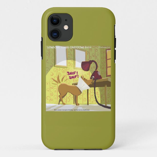 Hund W/E-Collar Sniffing Lamp Funny iPhone5 Fall Case-Mate iPhone Hülle (Rückseite)