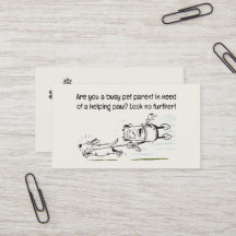 Hund Walker lustig und einnehmend Cartoon