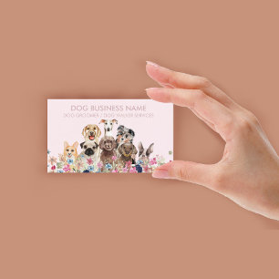 Hund Walker Pet Groomer Visitenkarte