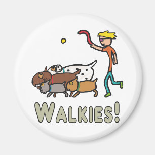 Hund Walking Magnet