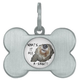 Hund "WAS IST DAS ALLES A-SCHNEE?" Anhänger für Ti Tiermarke