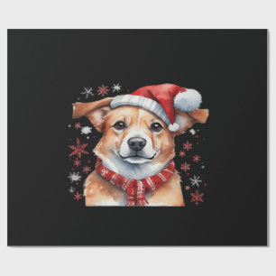 Hund Weihnachten Klassisches T-Shirt Geschenkpapier