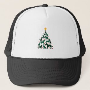 Hund Weihnachtsbaum Shirt - Hund Weihnachten (1) Truckerkappe