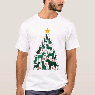 Hund Weihnachtsbaum Shirt - Hunde Weihnachten (1)