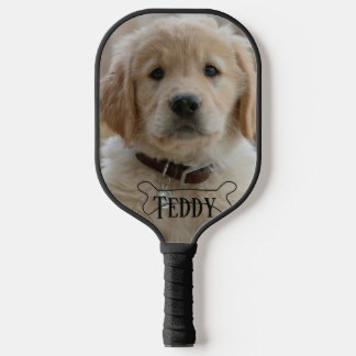 HUND WELPE FOTO NAME BONE BESTER HUND MUTTER VATER PICKLEBALL SCHLÄGER