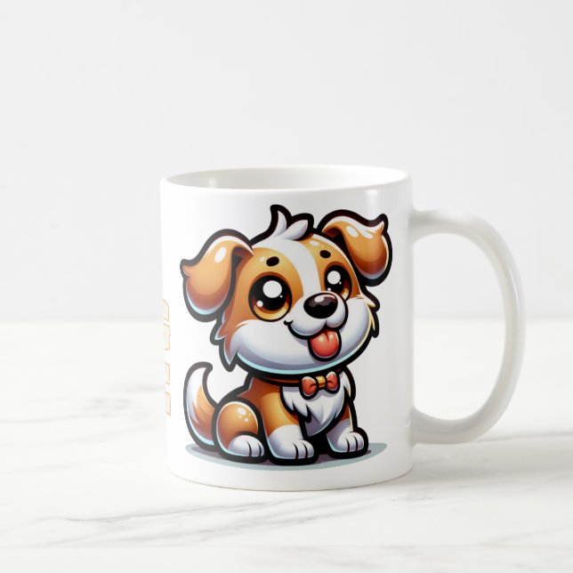 Hund, Welpe Liebe Kaffeetasse (Rechts)