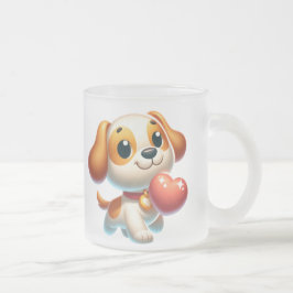 Hund, Welpe Liebe Mattglastasse