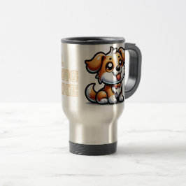 Hund, Welpe Liebe Reisebecher