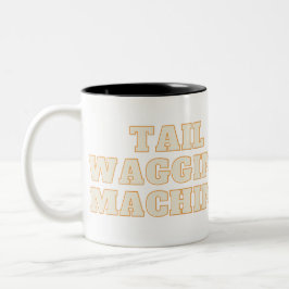 Hund, Welpe Liebe Zweifarbige Tasse