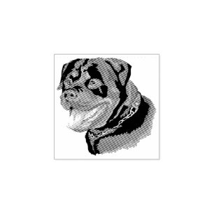 Hund Welpe Süßestes Baby Rottweiler Gummistempel