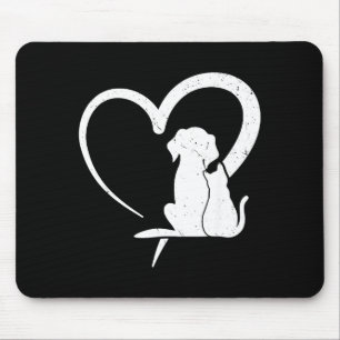 Hund Welpe Und Babykatze Herz Für Haustiere Tierli Mousepad