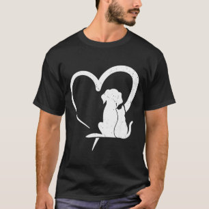 Hund Welpe und Babykatze Herz für Haustiere Tierli T-Shirt