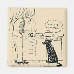 Hund wird älter magnet