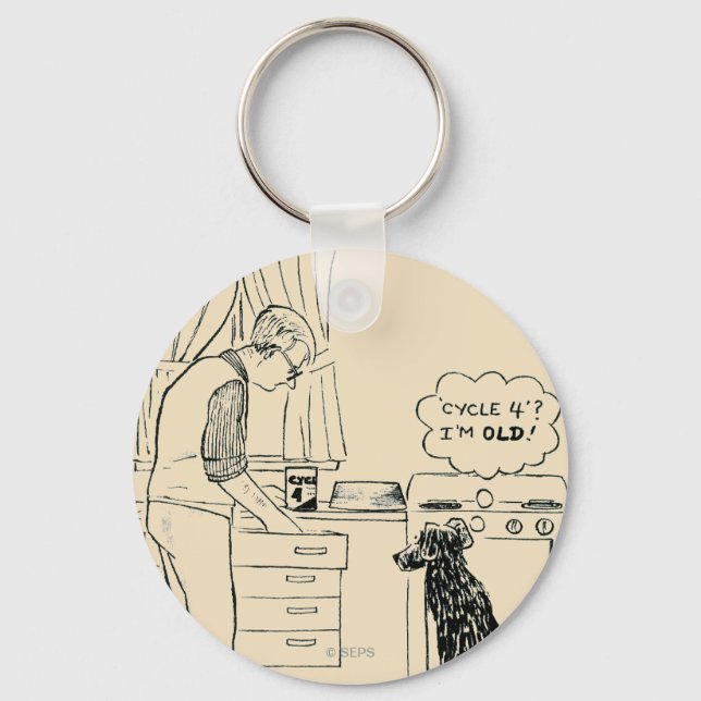 Hund wird älter schlüsselanhänger (Vorderseite)