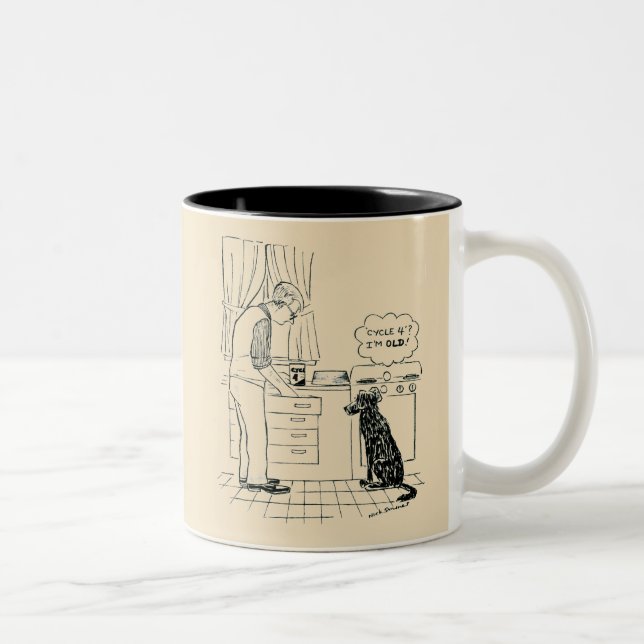 Hund wird älter zweifarbige tasse (Rechts)