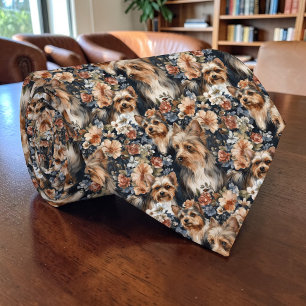 Hund Yorkie Yorkshire Terrier Maßgeschneiderte Kra Krawatte