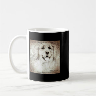 Hund Zeichnend Leonardo da Vinci Klassische Kunst  Kaffeetasse