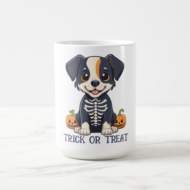 Hund zu Halloween-Kostüm Kaffeetasse (Mittel)