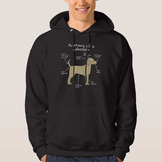 Hundanatomie Labrador Hoodie (Vorderseite)