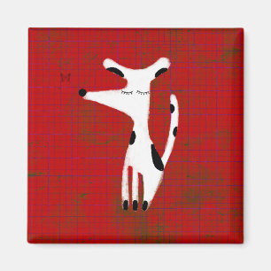 Hündchen chien grungy dally  rostiger Hund Liebe K Magnet