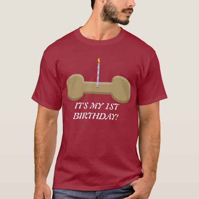Hündchen-Geburtstag T-Shirt (Vorderseite)