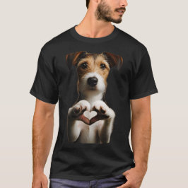 Hündchen Herz T-Shirt