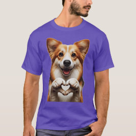 Hündchen Herz T-Shirt