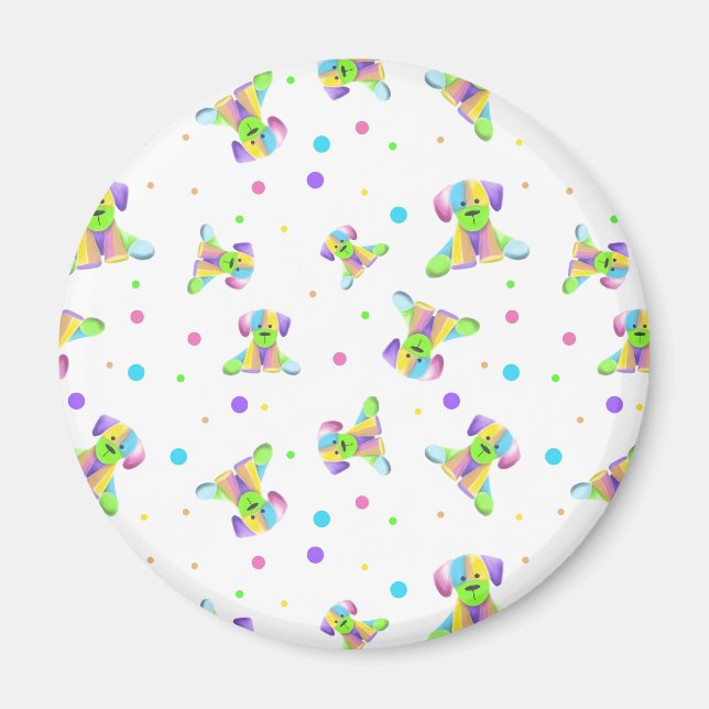 Hündchen-Hund-Hund-Hund-Hund-Hund-Hund-Hund-Hund-H Magnet (Vorne)
