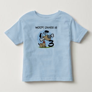 Hündchen-kundengerechte Geburtstags-T-Shirts Kleinkind T-shirt