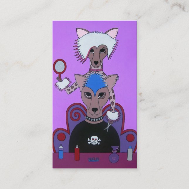 Hündchen taten Visitenkarten Visitenkarte (Vorderseite)