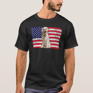 Hündchen Usa Hundebesitzer Usa Golden Retriever U T-Shirt