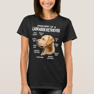 Hunde 365 Anatomie eines Labrador Retriever Hundes T-Shirt